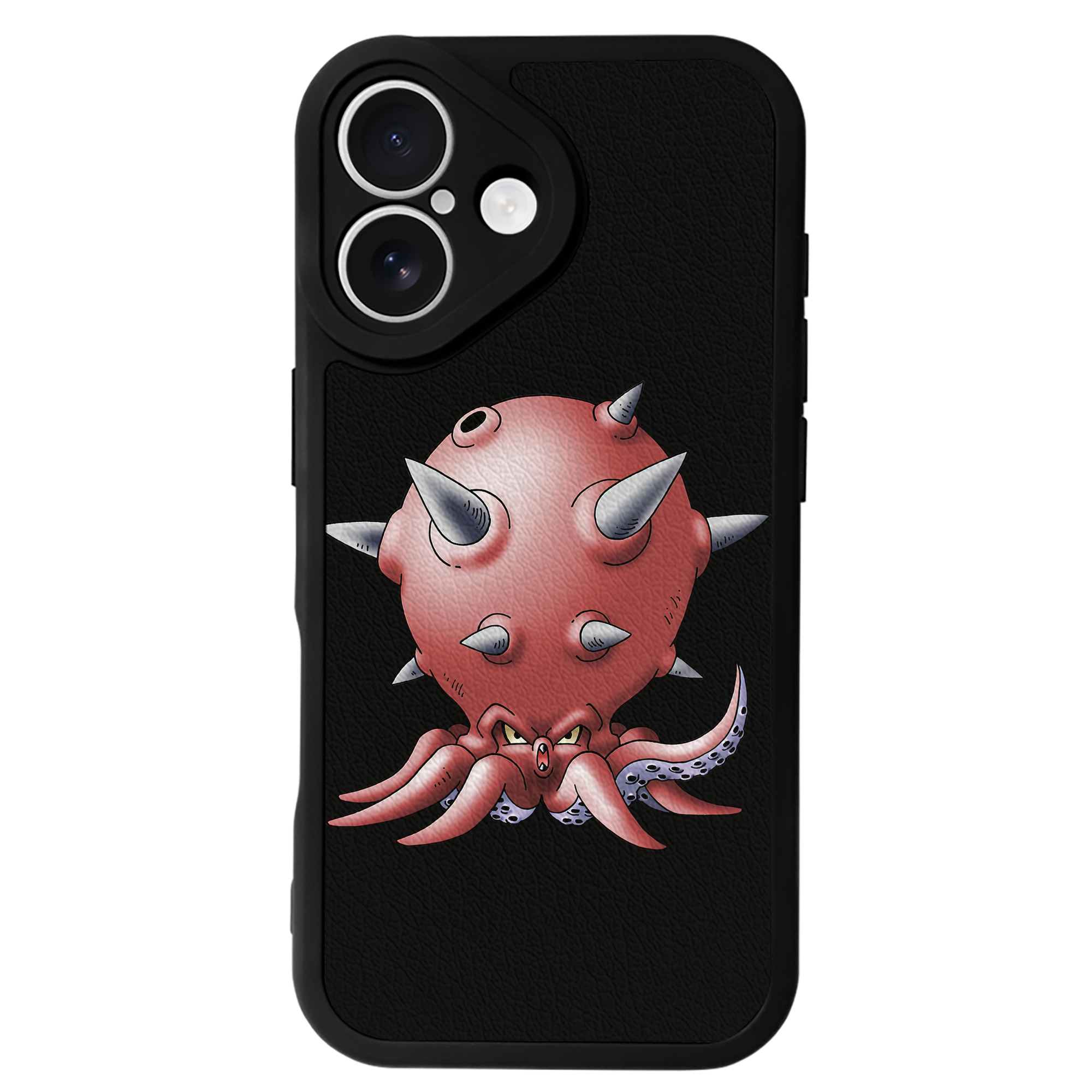 （画像用） ドラゴンクエスト Doragon Kuesuto Dragon Quest 【iPhone 16シリーズ対応】シリコンスマホケース（レザー調） 材質：シリコン